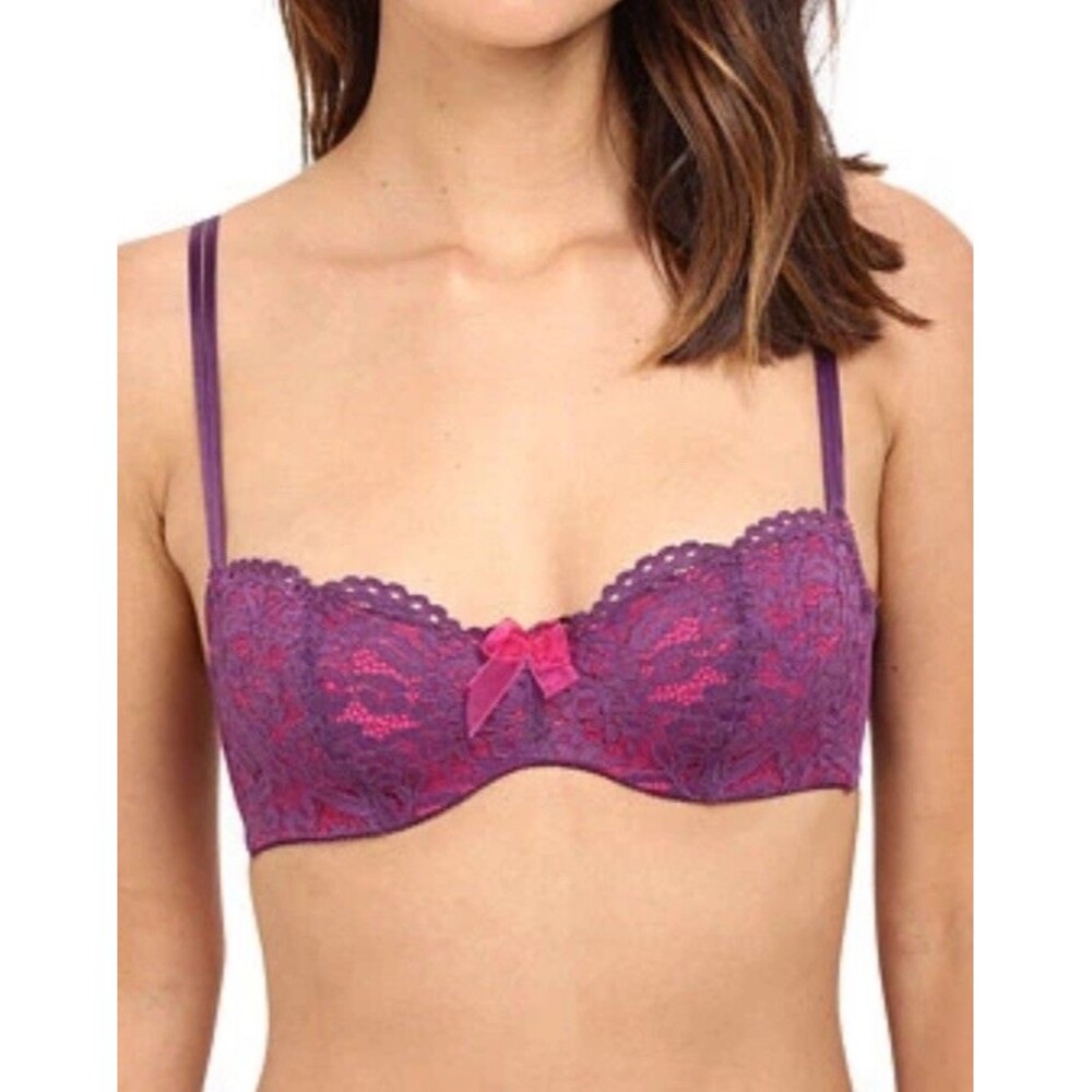 b.tempt'd Ciao Bella Balconette Bra 953144 - Wineberry - size 34C